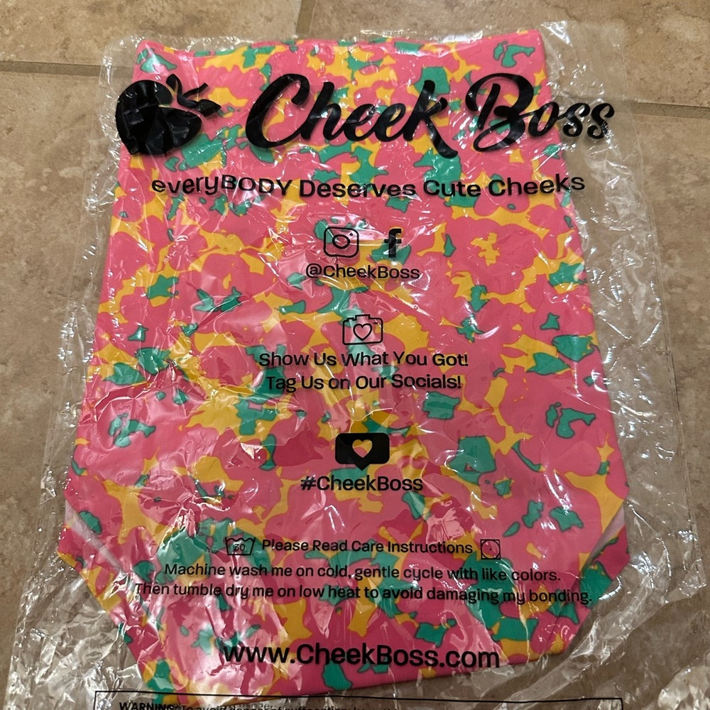 CHEEK BOSS women’s brief pink mint and yellow design Underwear